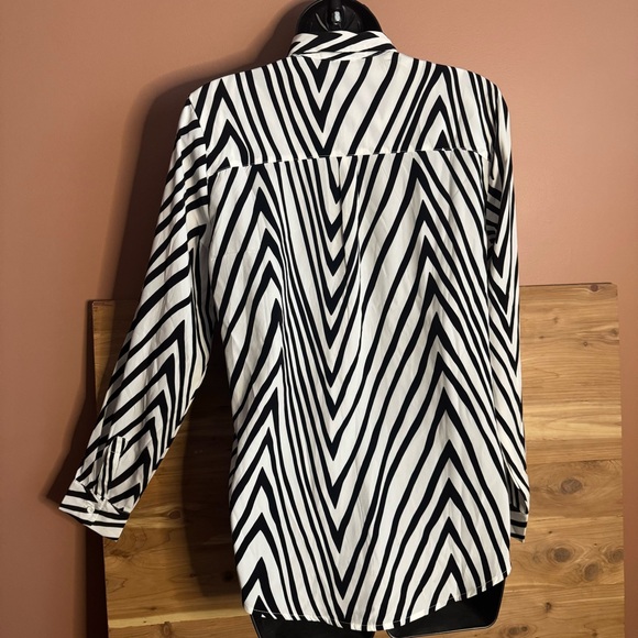EUC- V-Striped Blouse - Picture 2 of 5